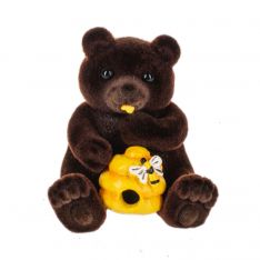 Ganz Grizzly Bear and Bee "The Honey Bear Charm"