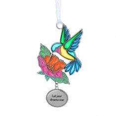 Ganz See The Beauty Stained Glass "Let your dreams soar" Ornament