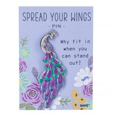 Ganz Spread Your Wings "Why fit in when you can stand out?" Pin on Backer