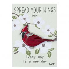 Ganz Spread Your Wings "Every day is a new day" Pin on Backer