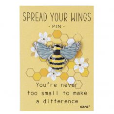 Ganz Spread Your Wings "You're never too small to make a difference" Pin on Backer
