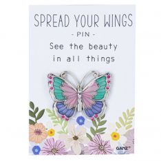 Ganz Spread Your Wings "Enjoy The Little Things" Pin on Backer