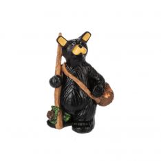 Ganz Beary Adventurous Bear Holding Fish Sachel Figurine