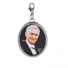 Ganz Memorial Bouquet Oval Charm with Backer Card