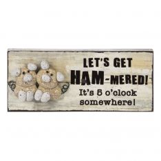 Ganz Funny Farm "Let's Get Ham-mered!" Shelfsitter