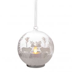 Ganz Luxury Lite LED Reindeers Kissing Ornament
