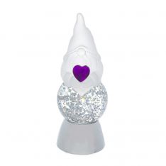 Ganz Midwest Gift LED Light Up Gnome Febuary Birthstone Mini Shimmer