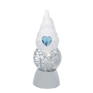 Ganz Midwest Gift LED Light Up Gnome March Birthstone Mini Shimmer
