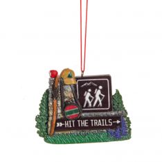 Ganz Midwest Gift Hiking "Hit The Trails" Ornament
