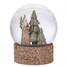 Ganz Midwest Gift Faux Wood Santa Scene Globe