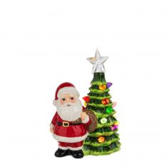 Ganz Midwest Gift LED Light Up Santa Mini Shimmer