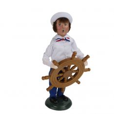 Byers' Choice Boy with Ship Wheel Caroler