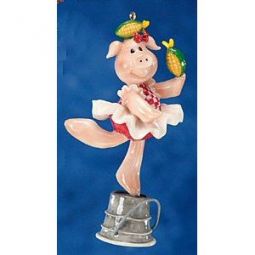 Roman Pig in TuTu Ornament