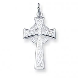 Quality Gold Sterling Silver Celtic Cross Pendant